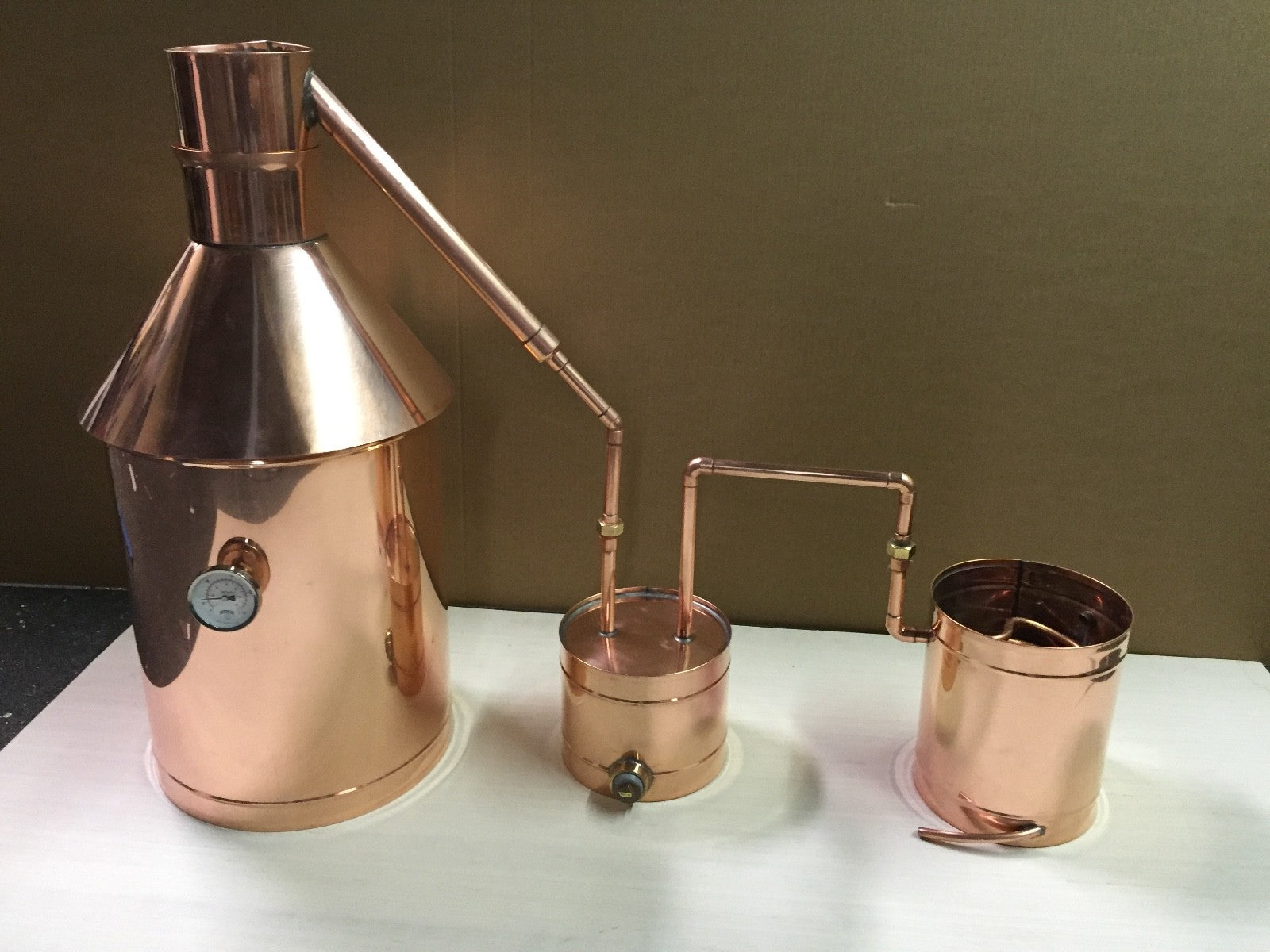 6 Gallon Heavy 20 oz Copper Moonshine Still with Thumper and Worm