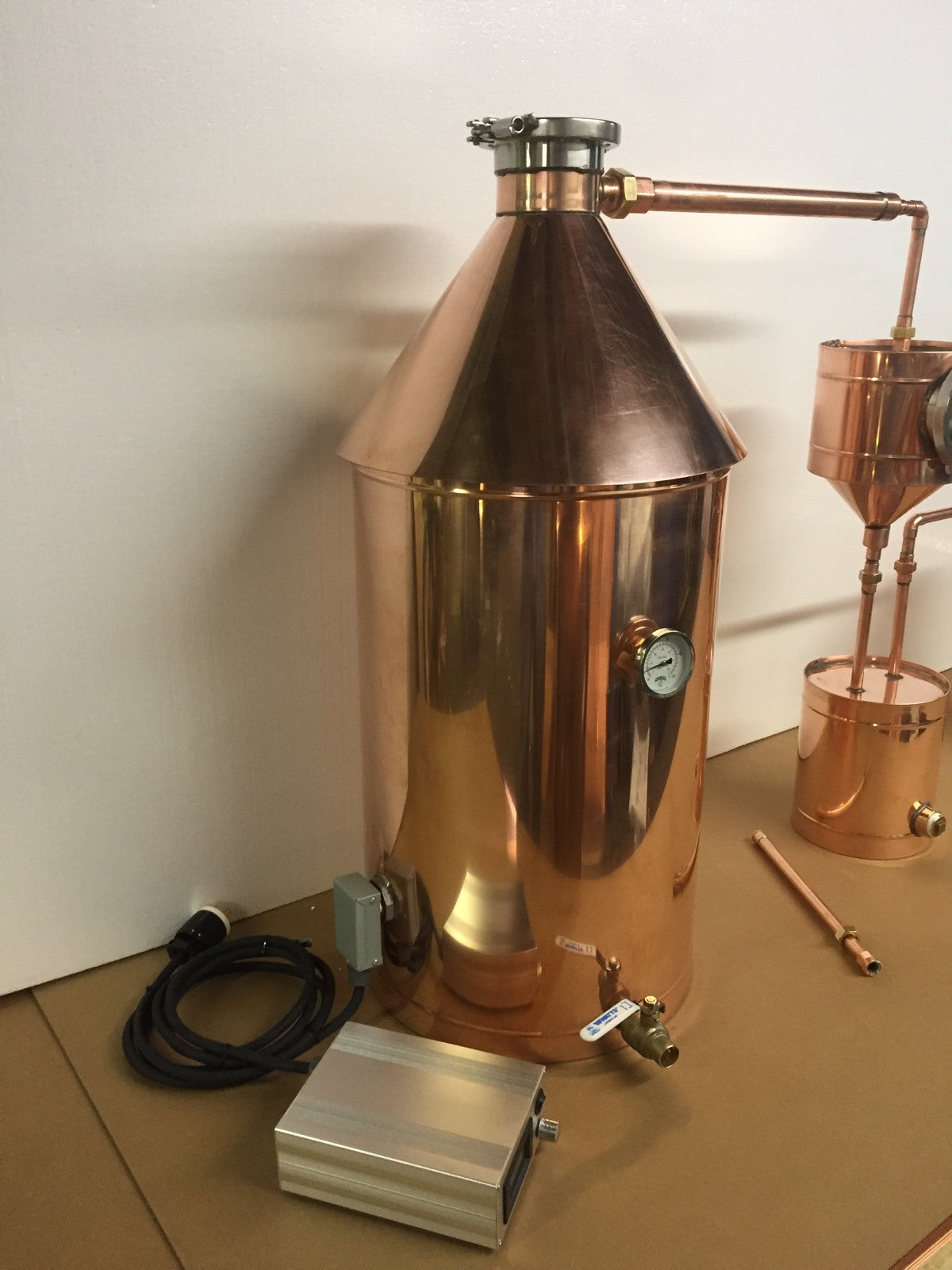 20 Gallon Electric Copper Moonshine Still with Gin Basket, 220V