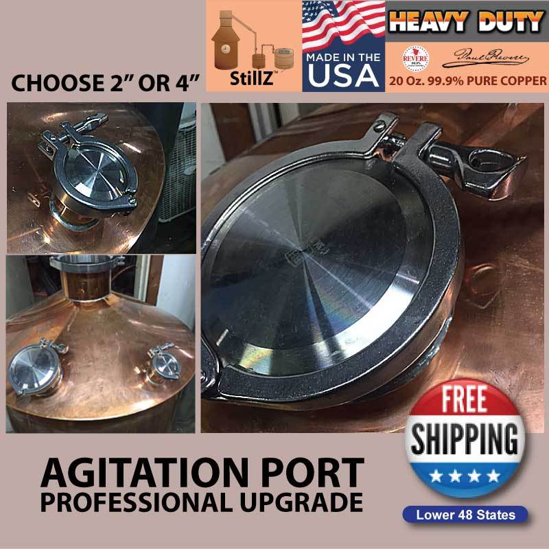 4 Inch Agitation Port Upgrade for Copper Stills