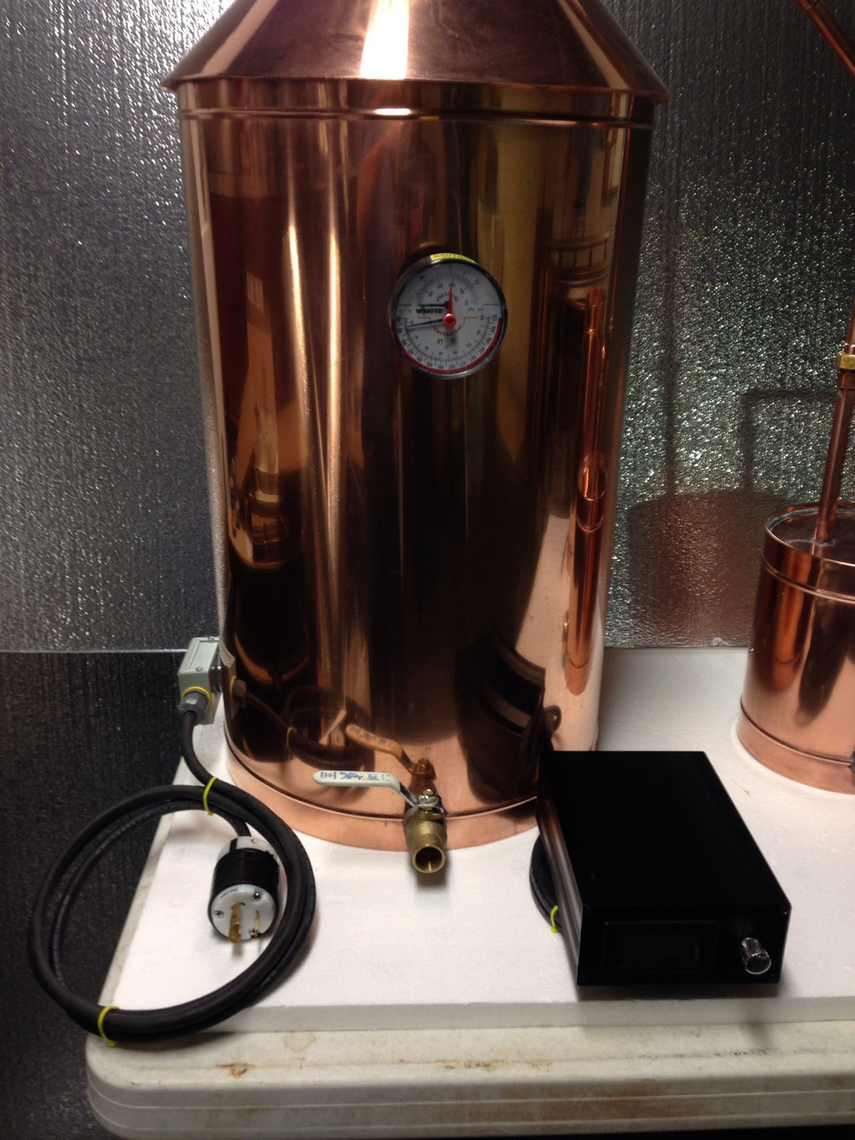 20 Gallon Electric Copper Moonshine Still, 220V, 20 oz Copper